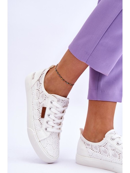 Women's Lace Sneakers BIG STAR W274925 White