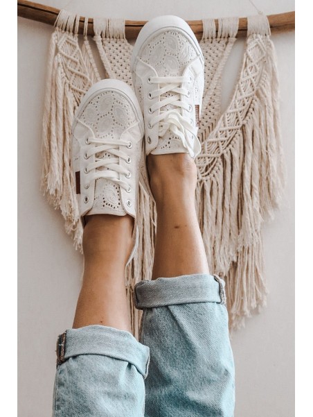 Women's Lace Sneakers BIG STAR W274925 White