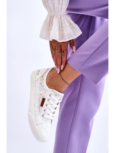 Women's Lace Sneakers BIG STAR W274925 White