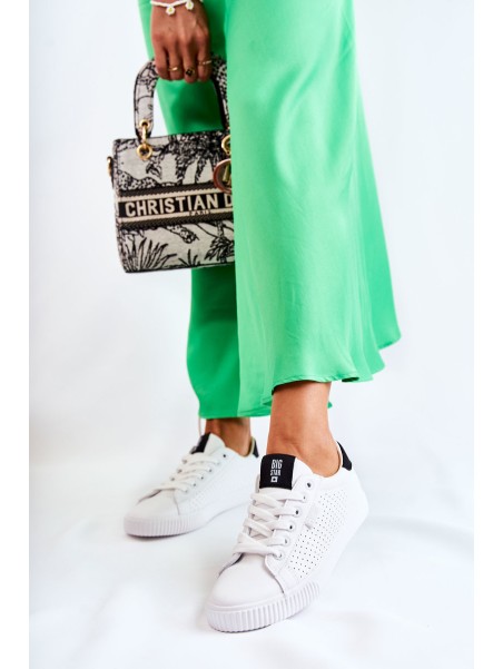 Women's Leather Sneakers BIG STAR HH274071 White-Black