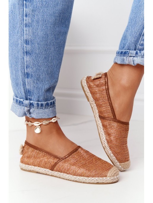 Espadrilles On Straw Sole Lu Boo Brown