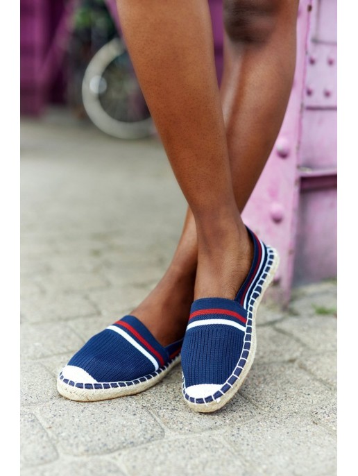 Espadrilles On A Braided Sole Big Star HH274483 Navy Blue