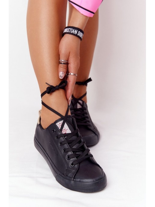 Women's Leather Sneakers CROSS JEANS HH2R4003C Black