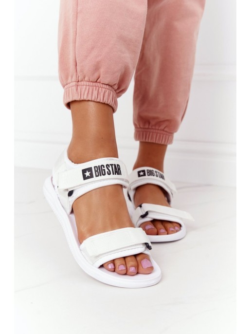 Women's Sport Sandals Big Star HH274A026 White Women's Sport Sandals Big Star HH274A026 White
