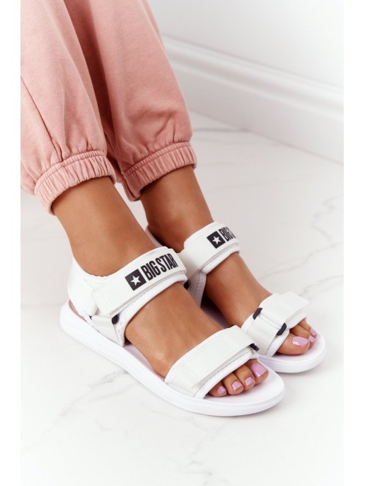 Women's Sport Sandals Big Star HH274A026 White Women's Sport Sandals Big Star HH274A026 White