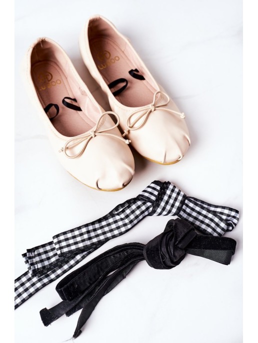 Lace-up Ballerinas Lu Boo Nude