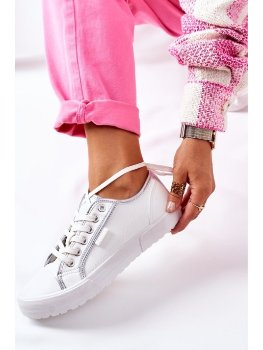 Women's Leather Sneakers BIG STAR II274055 White Women's Leather Sneakers BIG STAR II274055 White