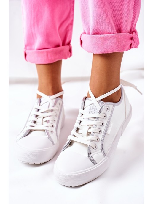 Women's Leather Sneakers BIG STAR II274055 White Women's Leather Sneakers BIG STAR II274055 White