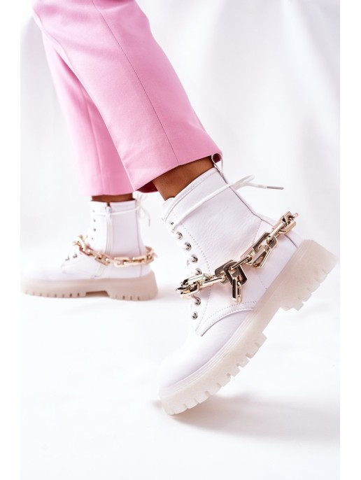 Stylish High Boots White Grail