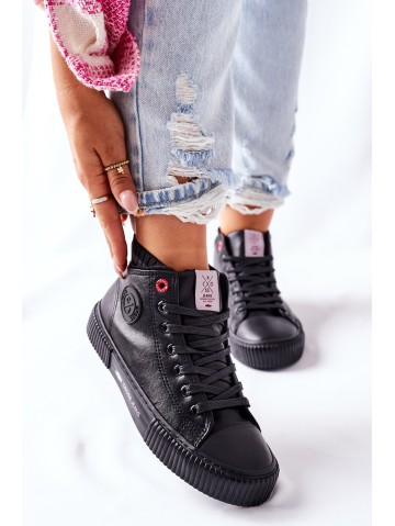 Women's Sneakers Cross Jeans High Black II2R4021 2