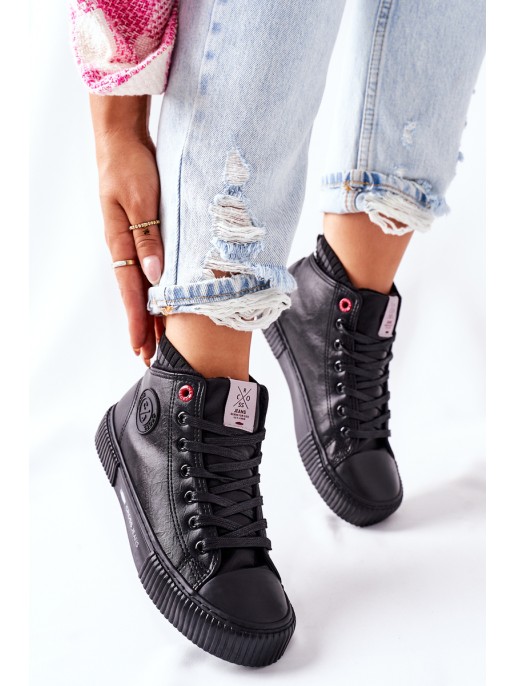 Women's Sneakers Cross Jeans High Black II2R4021
