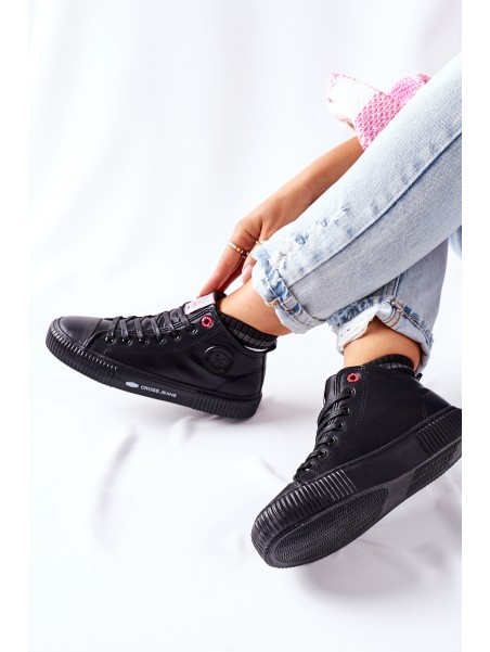 Women's Sneakers Cross Jeans High Black II2R4021