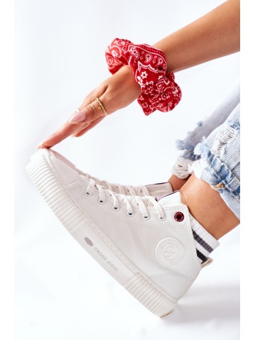 Women's Sneakers Cross Jeans High White II2R4022 2