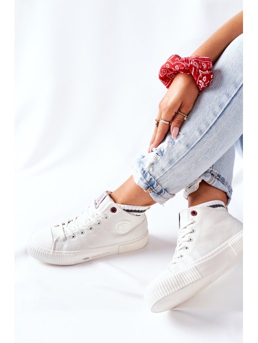 Women's Sneakers Cross Jeans High White II2R4022