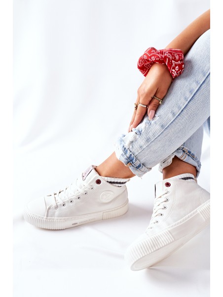 Women's Sneakers Cross Jeans High White II2R4022