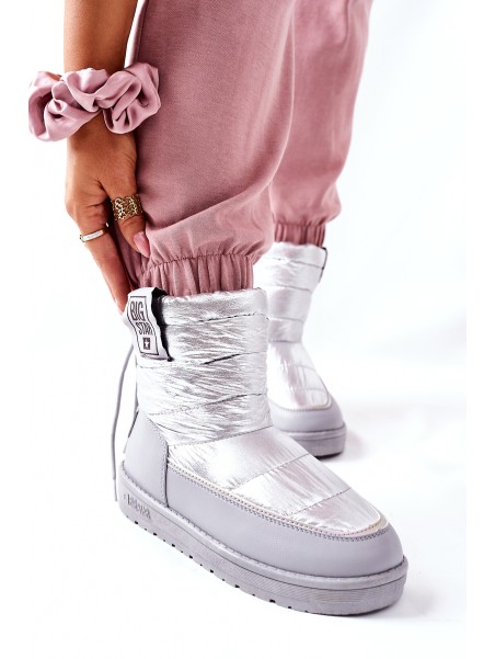 Women's Snow Boots Big Star II274118 Silver