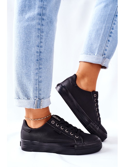 Women's Sneakers On A Platform BIG STAR II274345 Black Women's Sneakers On A Platform BIG STAR II274345 Black