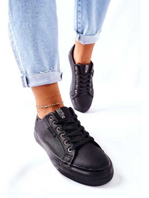 Women's Sneakers On A Platform BIG STAR II274345 Black Women's Sneakers On A Platform BIG STAR II274345 Black