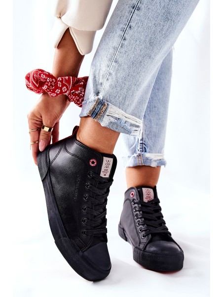 Women's High Sneakers Cross Jeans II2R4032C Black