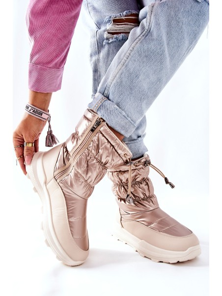 Women's Warm-up Snowboots Gold Starbone