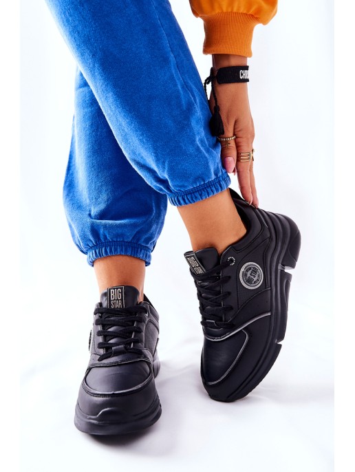 Sport Shoes On A Platform Big Star II274313 Black Sport Shoes On A Platform Big Star II274313 Black