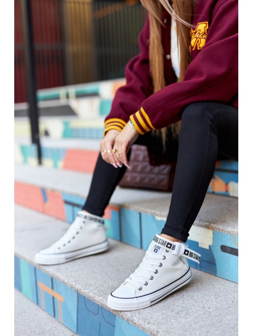 High Heeled Sneakers Big Star GG274027 White High Heeled Sneakers Big Star GG274027 White
