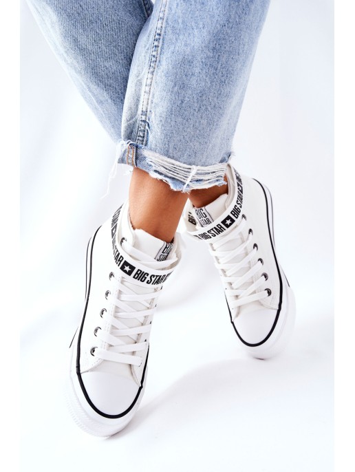 High Heeled Sneakers Big Star GG274027 White High Heeled Sneakers Big Star GG274027 White