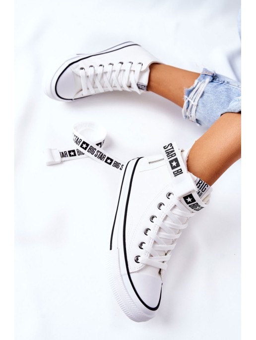 High Heeled Sneakers Big Star GG274027 White High Heeled Sneakers Big Star GG274027 White