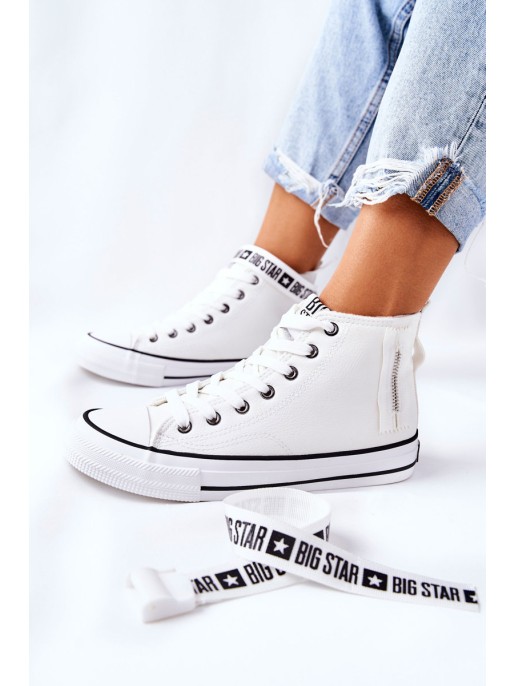 High Heeled Sneakers Big Star GG274027 White High Heeled Sneakers Big Star GG274027 White