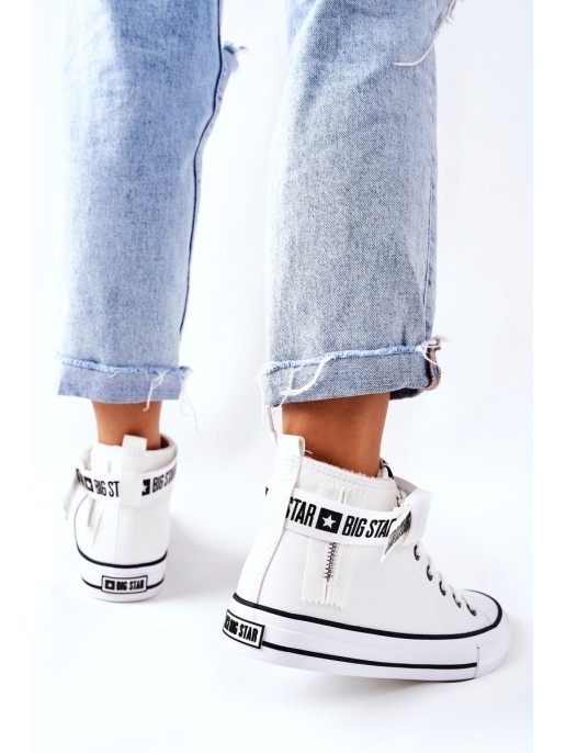 High Heeled Sneakers Big Star GG274027 White High Heeled Sneakers Big Star GG274027 White