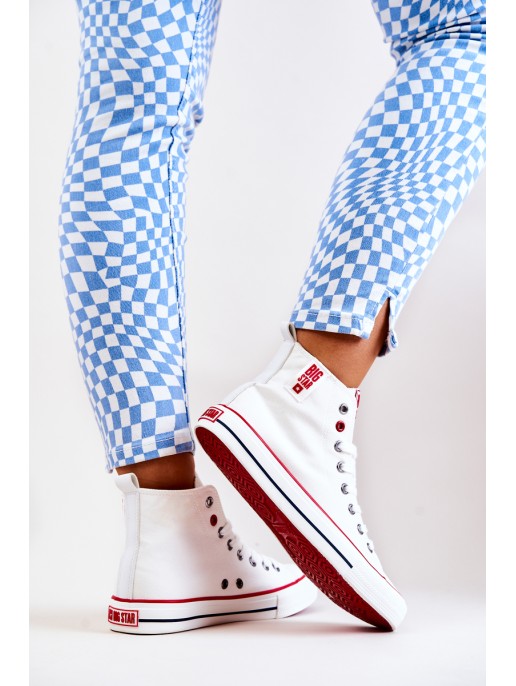 Aukšti sportbačiai Big Star JJ274127 balti Aukšti sportbačiai Big Star JJ274127 balti