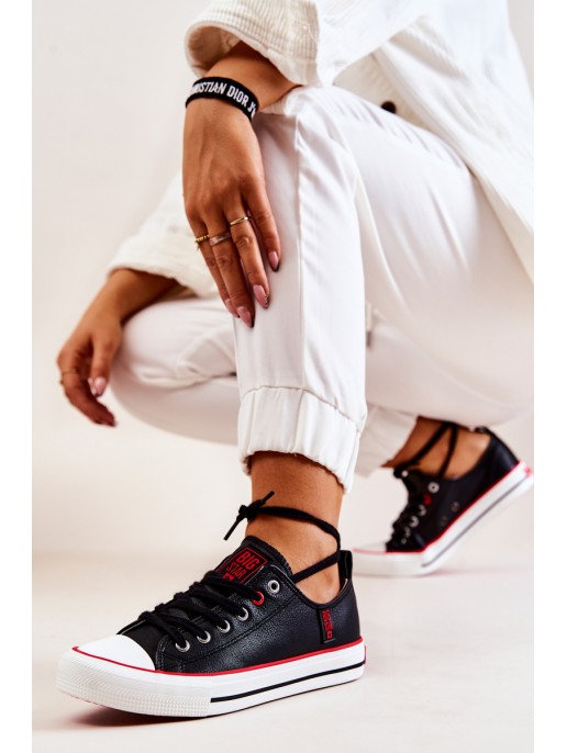 Odiniai sportbačiai BIG STAR JJ274129 Juodi Odiniai sportbačiai BIG STAR JJ274129 Juodi