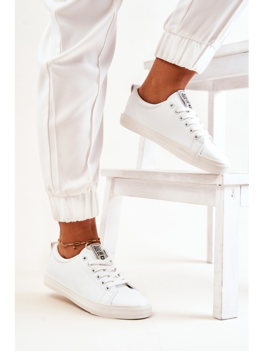 Odiniai teniso bateliai Big Star JJ274311 balti Odiniai teniso bateliai Big Star JJ274311 balti