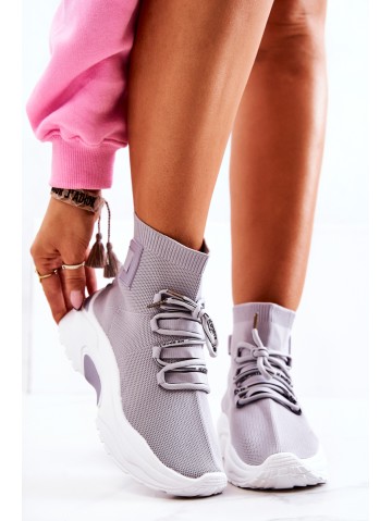 Women's Sport Sock Shoes Grey KeSport 2