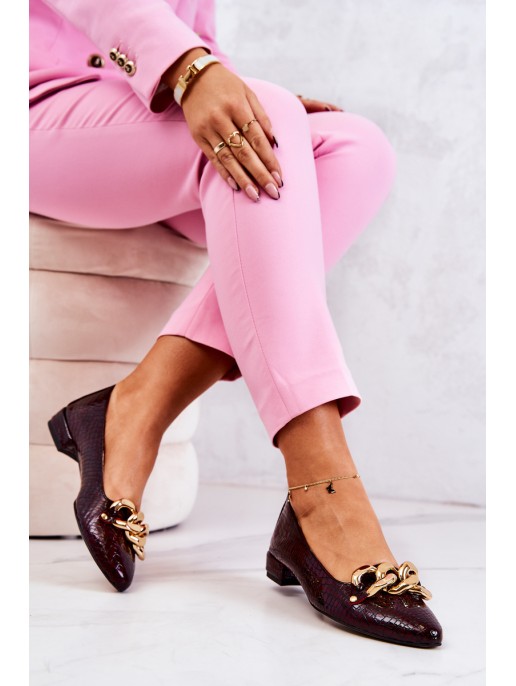 Leather Laquered Snakeskin Pumps Maroon Elissabeth Leather Laquered Snakeskin Pumps Maroon Elissabeth