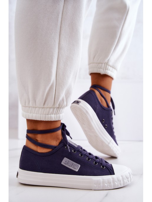 Klasikiniai moteriški sportbačiai BIG STAR JJ274494 tamsiai mėlyni Klasikiniai moteriški sportbačiai BIG STAR JJ274494 tamsiai mėlyni