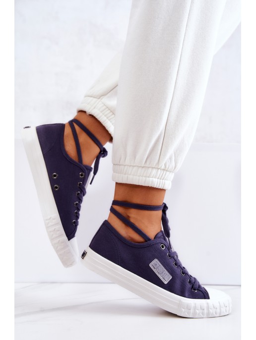 Klasikiniai moteriški sportbačiai BIG STAR JJ274494 tamsiai mėlyni Klasikiniai moteriški sportbačiai BIG STAR JJ274494 tamsiai mėlyni