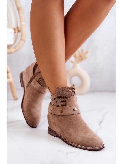 Ažūriniai moteriški pavasariniai batai Beige Royale Ažūriniai moteriški pavasariniai batai Beige Royale