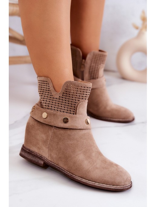 Ažūriniai moteriški pavasariniai batai Beige Royale Ažūriniai moteriški pavasariniai batai Beige Royale