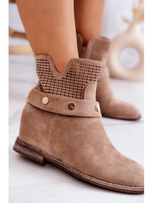 Ažūriniai moteriški pavasariniai batai Beige Royale Ažūriniai moteriški pavasariniai batai Beige Royale