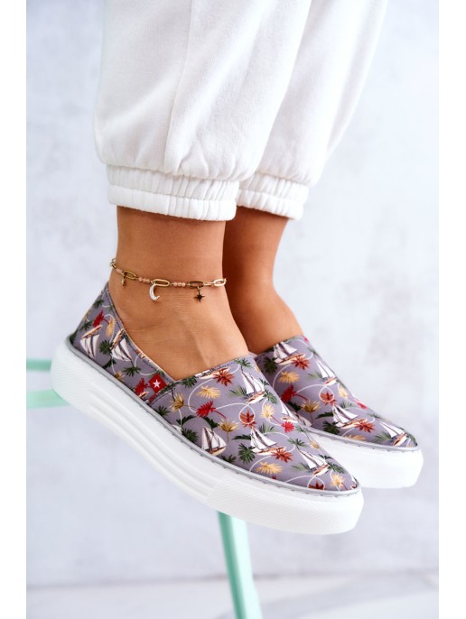 Moteriški sportbačiai su atminimo putomis Big Star JJ276015 pilki Moteriški sportbačiai su atminimo putomis Big Star JJ276015 pilki