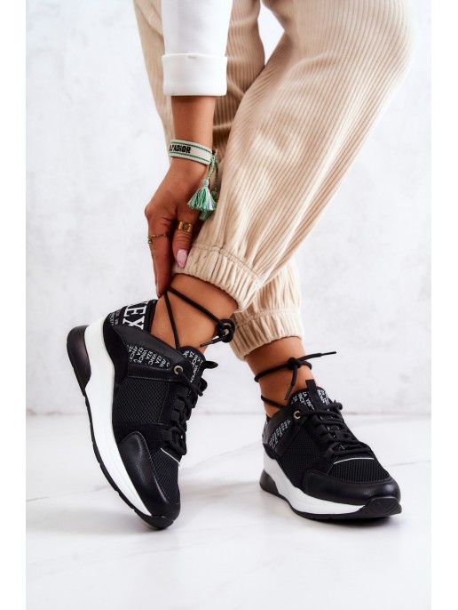 Sport Shoes Sneakers On Wedge Black Lorey