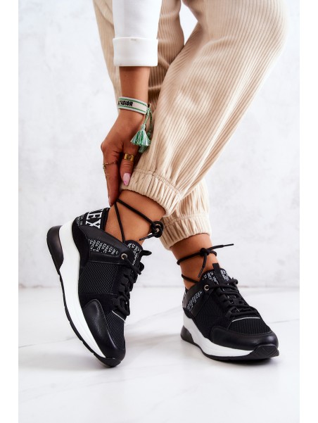 Sport Shoes Sneakers On Wedge Black Lorey