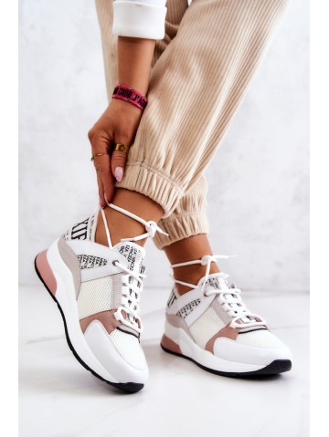 Sport Shoes Sneakers On Wedge White Lorey 2