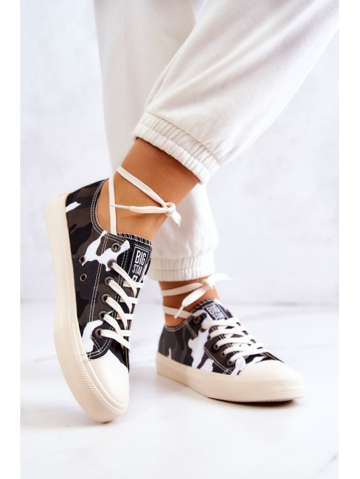 Moteriški sportbačiai Camo BIG STAR JJ274237 baltai pilki Moteriški sportbačiai Camo BIG STAR JJ274237 baltai pilki