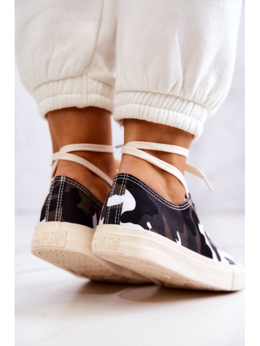 Moteriški sportbačiai Camo BIG STAR JJ274237 baltai pilki Moteriški sportbačiai Camo BIG STAR JJ274237 baltai pilki