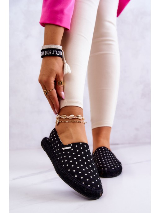 Women's Espadrilles With Polka Dots Big Star JJ274867 Black