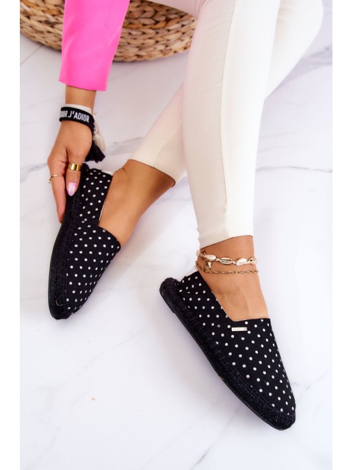 Women's Espadrilles With Polka Dots Big Star JJ274867 Black Women's Espadrilles With Polka Dots Big Star JJ274867 Black