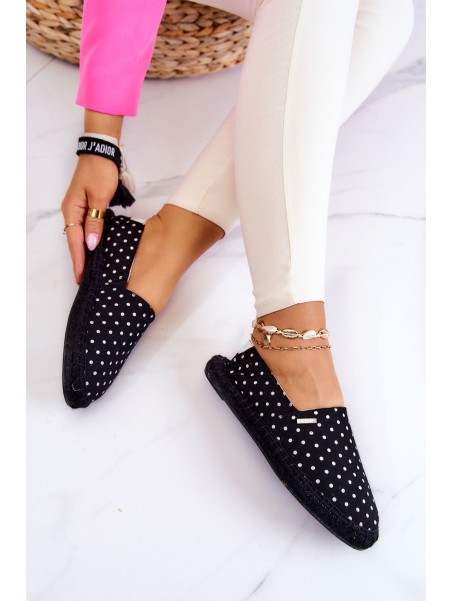Women's Espadrilles With Polka Dots Big Star JJ274867 Black