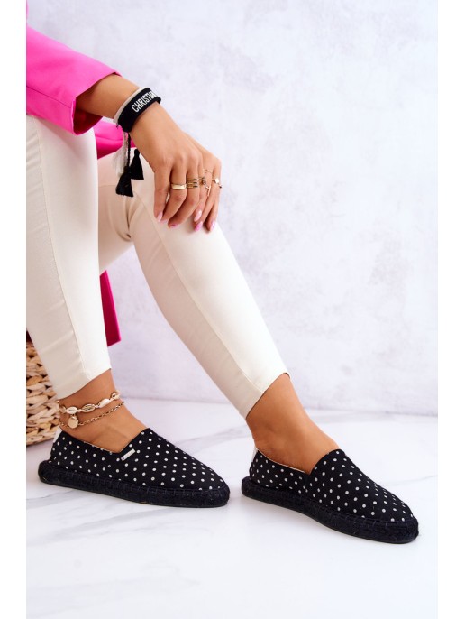 Women's Espadrilles With Polka Dots Big Star JJ274867 Black Women's Espadrilles With Polka Dots Big Star JJ274867 Black
